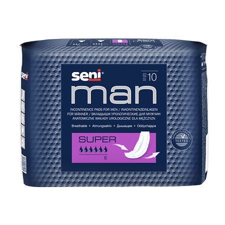 Seni Man Super вкладыши урологические 10 шт