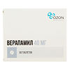 Верапамил таблетки покрыт.плен.об. 40 мг 50 шт