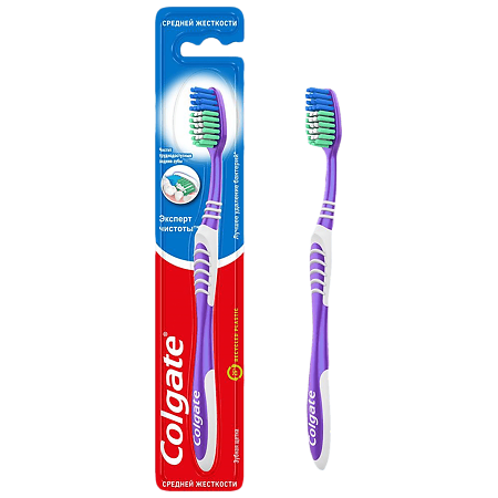 Colgate Зубная щетка Эксперт Чистоты средняя 1 шт