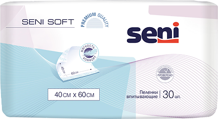 Seni Soft простыни (пеленки) 40х60см 30 шт