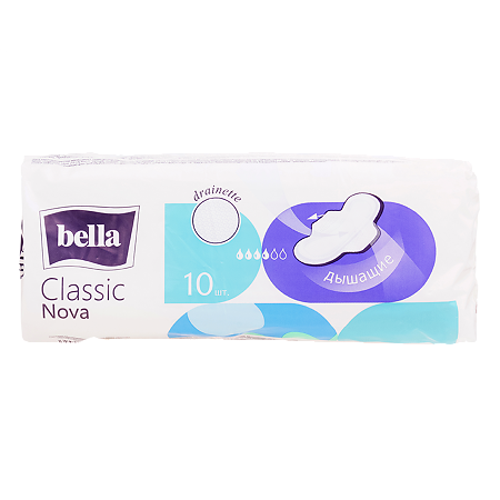 Bella Прокладки Classic Nova drainette 10 шт