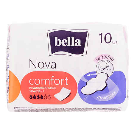 Bella Прокладки Nova Comfort softiplait 10 шт