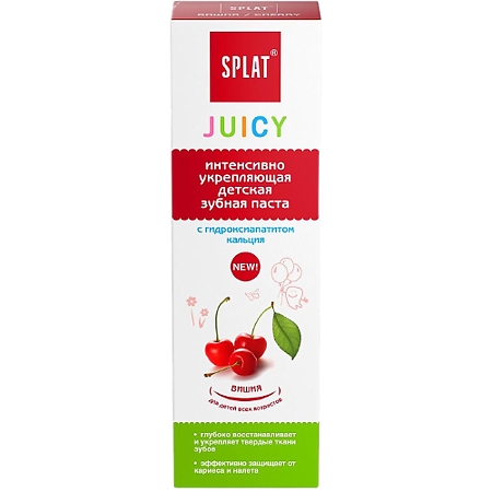 Splat Juicy Зубная паста детская Вишня 35 мл 1 шт