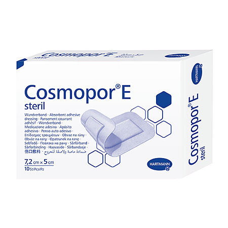 Повязка Космопор Е/Cosmopor Е пластырного типа 7,2 х 5 см 10 шт