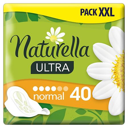 Naturella Camomile Ultra Normal прокладки с крылышками 40 шт