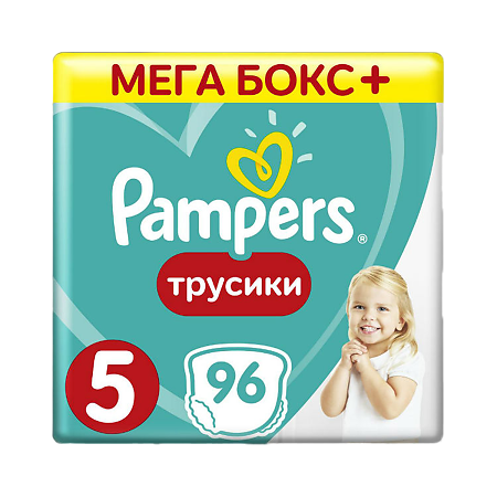 Трусики Памперс (Pampers) Pants 12-17 кг р.5 96 шт