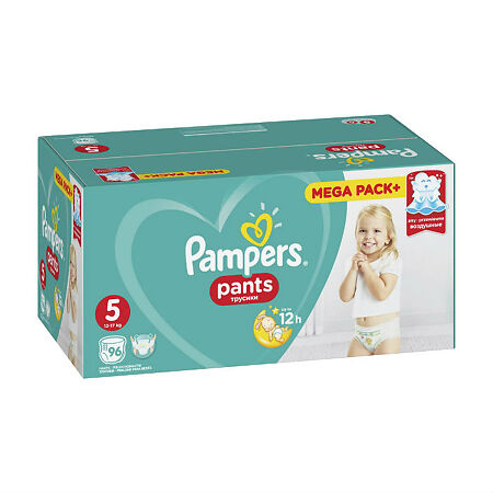 Трусики Памперс (Pampers) Pants 12-17 кг р.5 96 шт