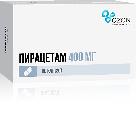 Пирацетам капсулы 400 мг 60 шт