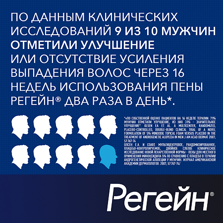 Регейн пена для наружного применения 5 % 60 мл 3 шт