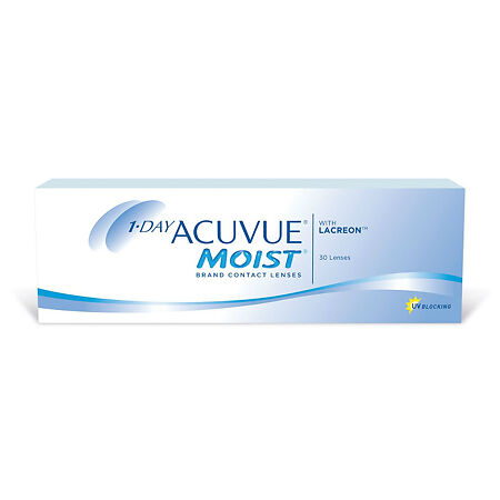 Контактные линзы 1-Day Acuvue Moist with Lacreon -0.75 / 8.5 / 14.2 30шт