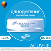 Контактные линзы 1-Day Acuvue Moist with Lacreon -2.75 / 8.5 / 14.2 30шт