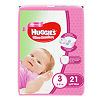 Huggies Подгузники Ультра Комфорт р.3 5-9 кг для девочек 21 шт