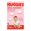 Huggies Подгузники Ultra Comfort 4 для девочек 8-14 кг 80 шт