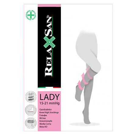 Relaxsan Гольфы Collant Lady 1 кл комп р.5 черный 1 уп