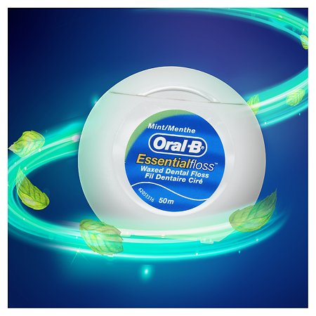 Oral-B Зубная нить вощеная с мятой 50 м 1 шт