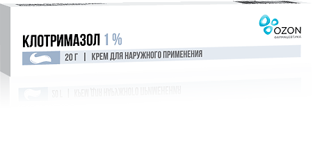 Клотримазол крем для наружного применения 1 % 20 г 1 шт