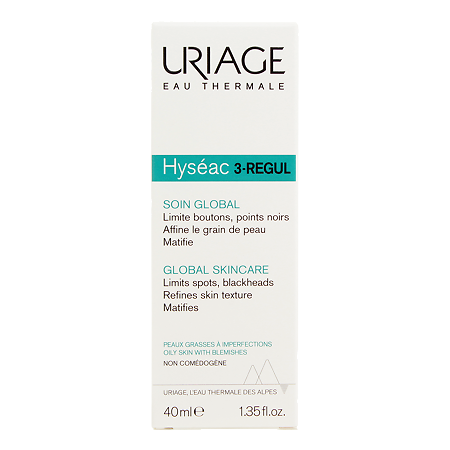 Uriage Hyseac 3-Regul Global Skin-Care уход универсальный для жирной и проблемной кожи 40 мл 1 шт