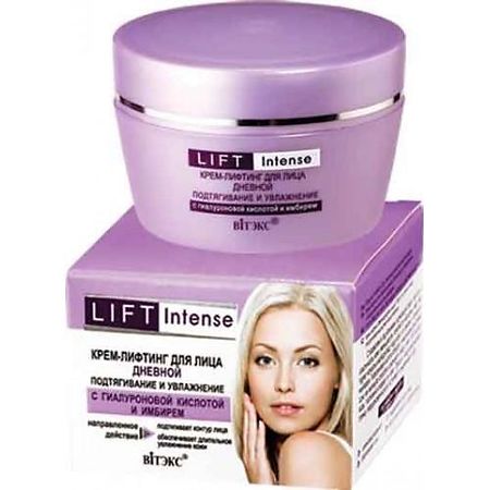 Vitex Lift Intense Крем-лифтинг для лица дневной подтягивающий и увлажняющий с гиалуроновой кислотой и имбирем 45 мл 1 шт