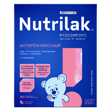 Nutrilak Premium Антирефлюксный Смесь молочная сухая 0-12 мес. 350 г 1 шт