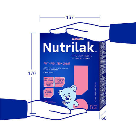 Nutrilak Premium Антирефлюксный Смесь молочная сухая 0-12 мес. 350 г 1 шт