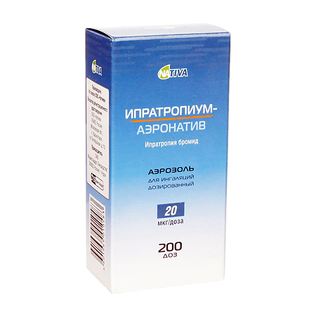 Ипратропиум-аэронатив аэрозоль для ингаляций 20 мкг/доза 200 доз 1 шт