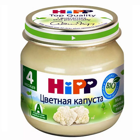 Пюре Hipp цветная капуста Мое Первое Пюре с 4 мес. 80 г 1 шт