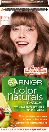 Garnier Color Naturals Краска для волос 6.25 Шоколад 110 мл 1 шт