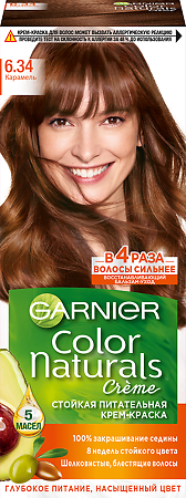 Garnier Color Naturals Краска для волос 6.34 Карамель 110 мл 1 шт