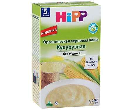 Каша Hipp зерновая кукурузная 5 мес. 200 г 1 шт