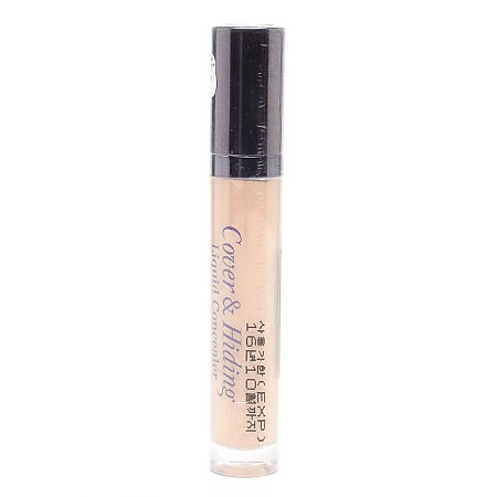 Holika Holika Консилер жидкий с кисточкой натуральный беж тон 02 Cover & Hiding Liquid Concealer 5 мл 1 шт