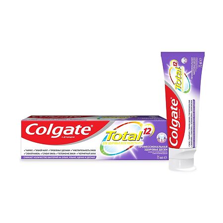 Colgate Зубная паста Total 12 Pro-Здоровье десен 75 мл 1 шт