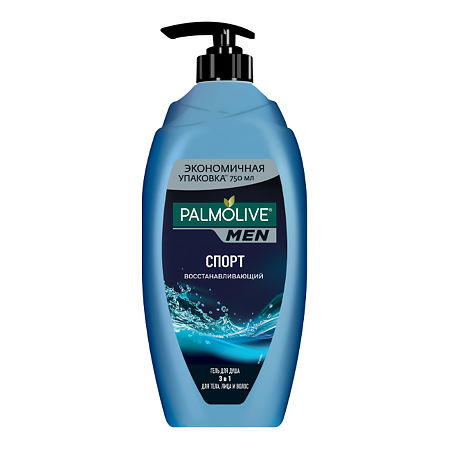 Palmolive Men Гель для душа и шампунь Спорт 3в1 750 мл 1 шт