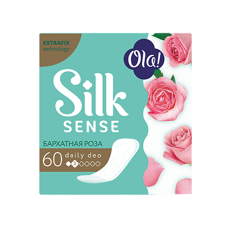 Ola! Silk Sense Прокладки ежедневные Daily Deo Бархатная роза 60 шт