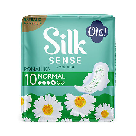 Ola! Silk Sense Прокладки Ultra Normal ультратонкие аромат Ромашка 10 шт