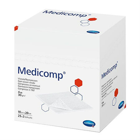 Салфетки Medicomp/Медикомп стерильные нетканные 10х20 см 50 шт