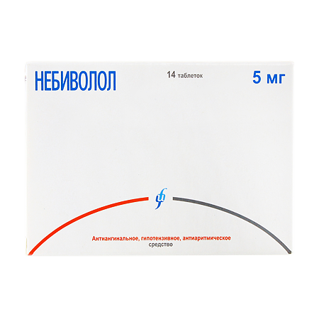 Небиволол таблетки 5 мг 14 шт