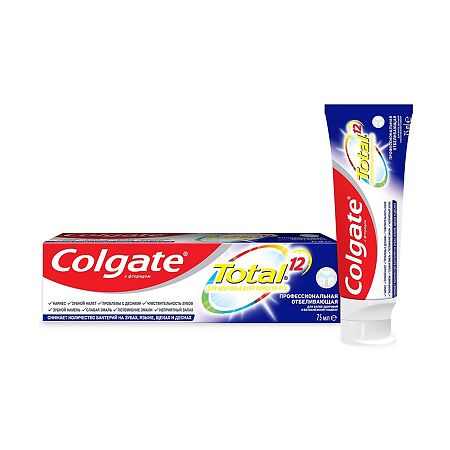 Colgate Зубная паста Total 12 Профессиональная чистка отбеливающая 75 мл 1 шт