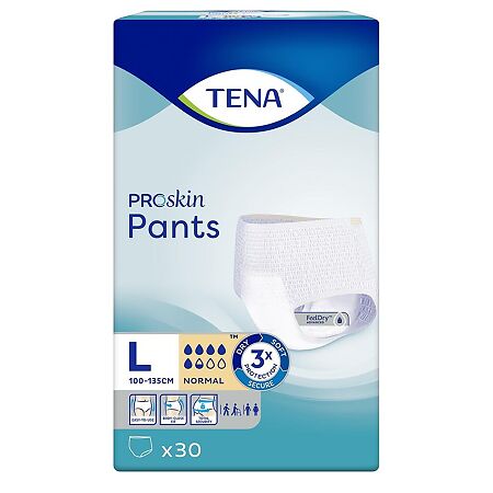 Tena Pants Normal подгузники для взрослых (трусы) р.L (100-135 см) 30 шт