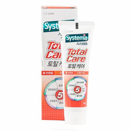 Lion Systema Total Care Комплексный уход зубная паста Апельсин 120 г 1 шт