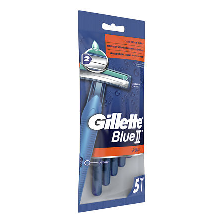 Gillette Blue II Plus Станок одноразовый 5 шт