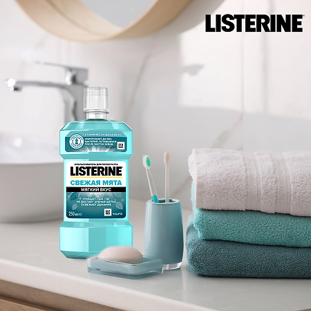 Listerine ополаскиватель для полости рта Свежая мята 500 мл 1 шт