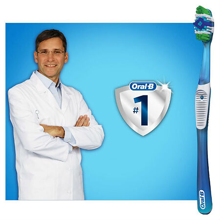 Oral-B Зубная щетка Комплекс средняя пятисторонняя чистка 40 средняя 1 шт