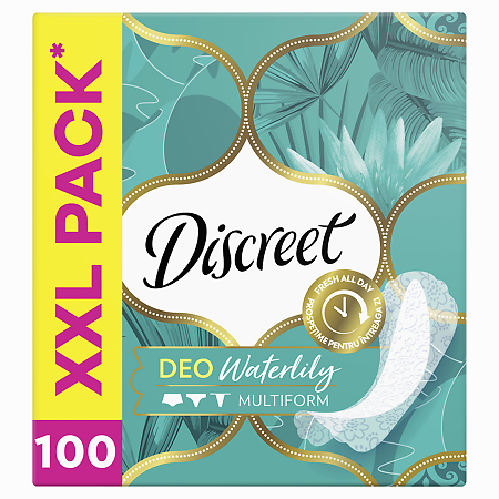 Discreet Прокладки Deo Водная лилия мультиформа ежедневные 100 шт