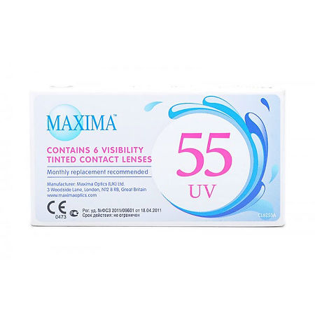 Контактные линзы Maxima 55 UV на месяц asph 6 шт /-1.50/8.9/14.2 уп.