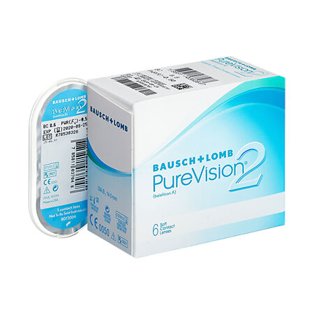 Контактные линзы Bausch + Lomb PureVision2 6 шт / -1.00/8.6/14.0