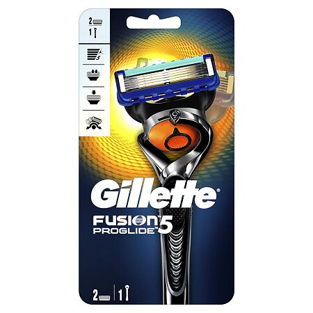 Gillette  Fusion ProGlide Flexball Станок с 2 сменными кассетами 1 уп