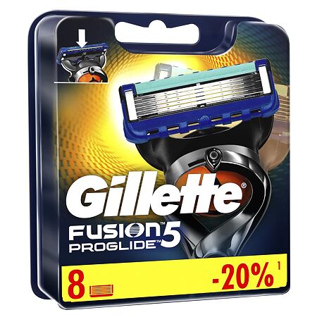 Gillette Fusion ProGlide Сменные кассеты для бритья 8 шт