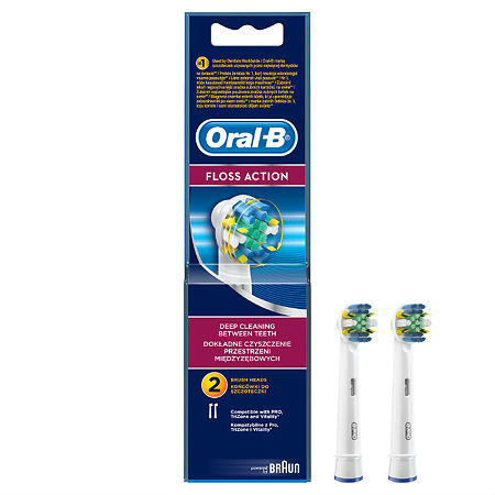 Oral-B Насадки для электрических зубных щеток Floss Action EB25 2 шт