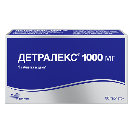 Детралекс таблетки покрыт.плен.об. 1000 мг 30 шт