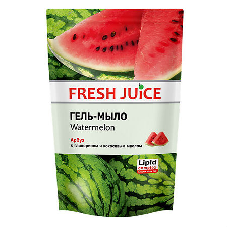 Fresh Juice Жидкое Гель-мыло с глицерином Арбуз (Watermelon) см/уп 460 мл 1 шт